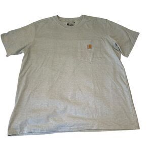 Carhartt Loose Fit Construction Workwear T Shirt Men's Size XL Blue Mediumweight